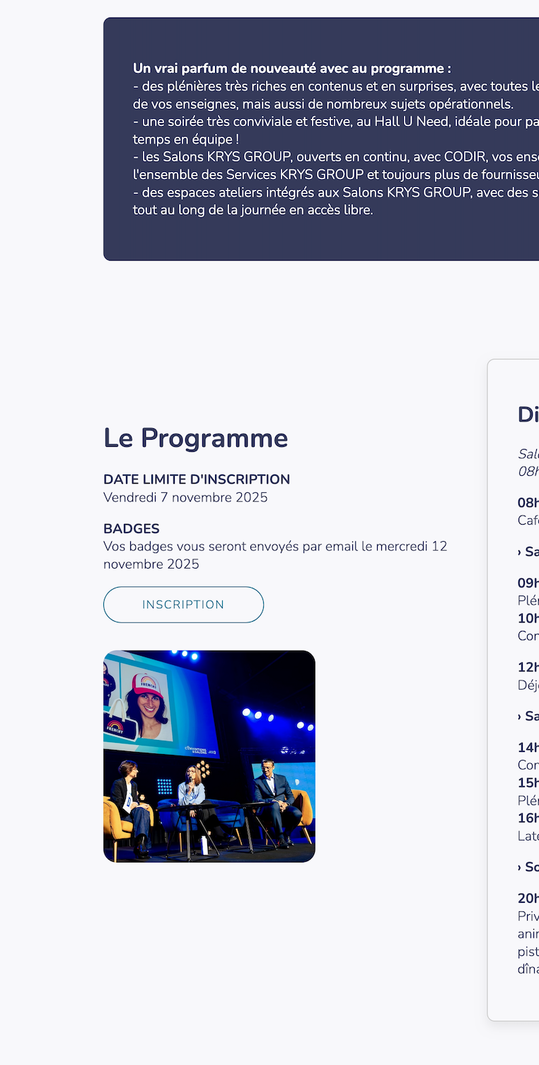 Krys Group Conventions & Salons